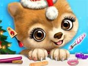 Play Christmas Animal Makeover Salon - Cute Pets