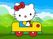 Play Hello Kitty Car Jigsaw