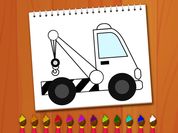 Coloring Book: Excavator Trucks