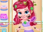 Play Messy Little Mermaid Makeover - Makeup & Dressup