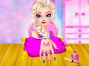 Play Ice Queen Princess Nails Salon