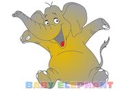 Play Baby Elephant Coloring