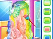 Play Princess Fashion Rainbow Hairstyle Design