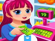 Play Supermarket Game help mom with the shopping 