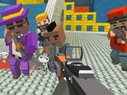 Play GunGame shooting warfare: blocky combat