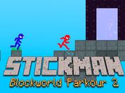 Play Stickman Blockworld Parkour 2