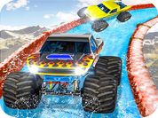 Play Monster Truck Water Surfing : Truck Racing Games