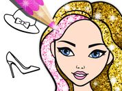 Play Fashion Coloring Book Glitter
