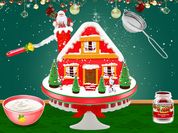 Play Xmas Gingerbread House Cake