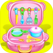 Play Kitchen Set - Toy Cooking Game