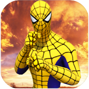 Flying spider crime city rescue game