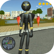 Play Stickman Panther jetpack Crime Simulator