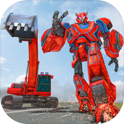 Play Heavy Excavator Robot Transformation Game