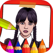 Play Wednesday Addams Coloring Book
