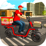 Pizza Delivery Boy Bike Game