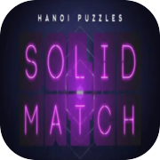 Play Hanoi Puzzles: Solid Match