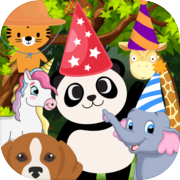 Play Panda Friends Fly kids Puzzle