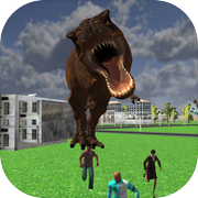 Angry Dinosaur City Attack 3D