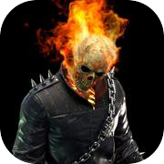 Play Ghost Rider 3D Game : Death Bike Riding Stunt Race