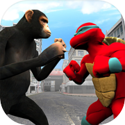 Superhero Ninja Shadow Turtle vs Monster Apes City