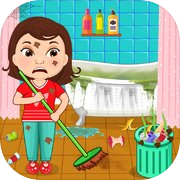 Baby Girl House Cleaning