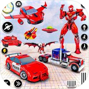 Play Police Flying Car Robot game