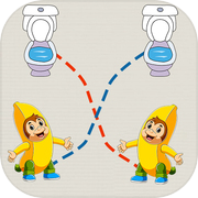 Twins Toilet Rush Puzzle Game