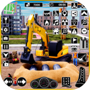 Real Excavator Construction 3D