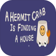 A hermit crab is finding a house
