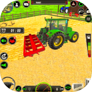 Big Tractor Driving Farm Games