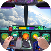 Airplane Cockpit Flight Control Simulator 3D