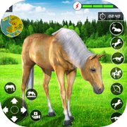 Virtual Wild Horse Racing Game