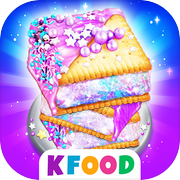 Rainbow Unicorn Ice Cream Sandwich - Cooking Games