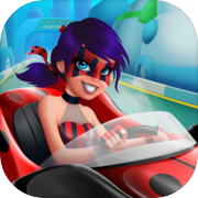 Play Lady Bug 3D Go Kart: Buggy Racing