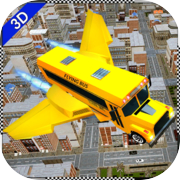 US Flying Bus Driving Game