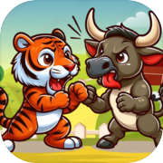 Tiger VS Bull Fighting Game