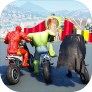 Play Superhero GT Bike Racing Game