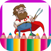 Play Super Dad Coloring Games