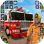 Firefighter Rescue Truck Game