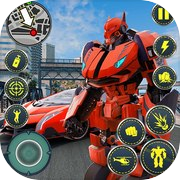 Play Robot War Car:Rope Hero