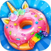 Play Unicorn Rainbow Donut - Sweet Desserts Bakery Chef