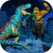 Play Giant Gorilla & Dino Rampage