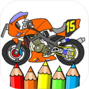 Play ninja motorbike coloring