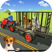 Play Pet Dog ATV Transporter Sim