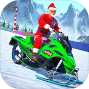 Play Santa Pro Atv Snow Bike Racing