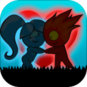 Fire Boy and Ice girl Shadow Love Story