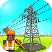 Electrical Grid Station Construction: Building Sim