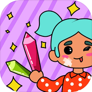 Play Toca Coloring Book Glitter