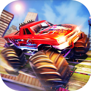 Mega Truck Rooftop Stunt Games