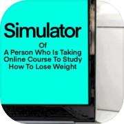 Play Simulator Of A Person Who Is Taking Online Course To Study How To Lose Weight
